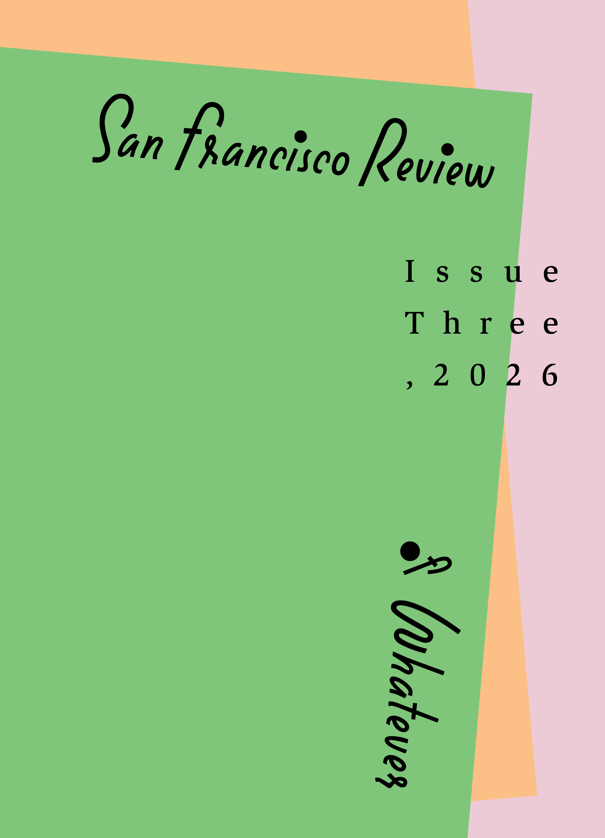 Mockup of the print cover of San Francisco Review of Whatever